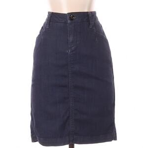 Anthropologie Level 99 High Rise Waisted Blue denim jean skirt Size 25